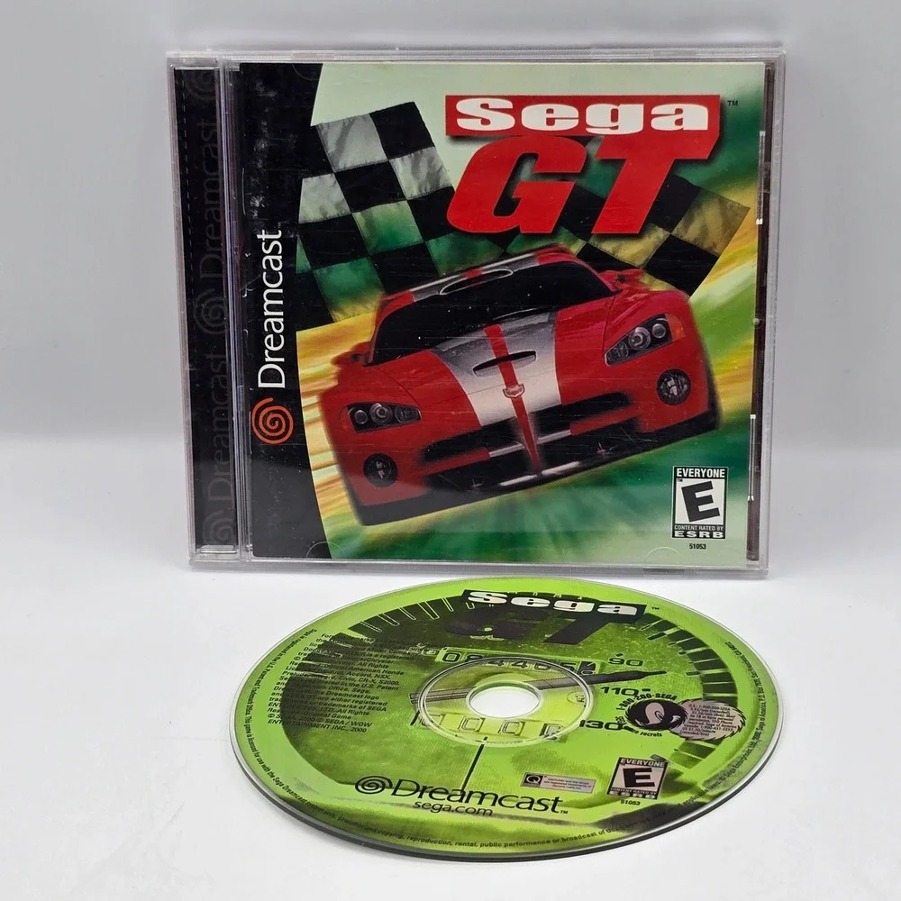 Sega GT Sega Dreamcast 2000 Racing Game Driving Simulator 51053 NTSC-U